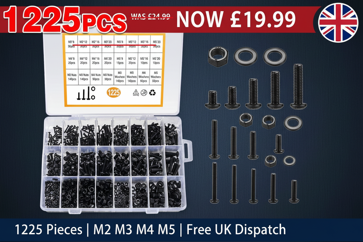 1225pcs Screws Kit Sale Banner