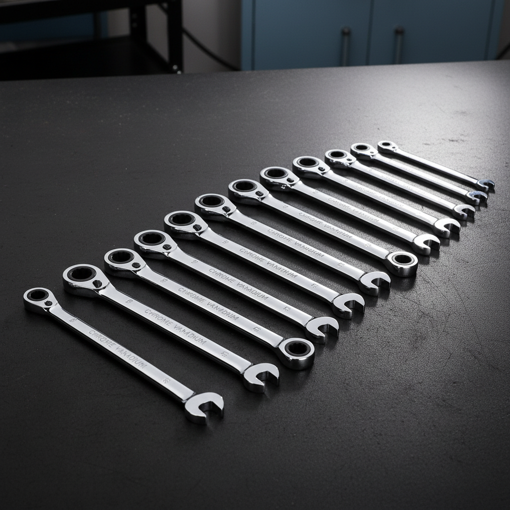 12pc Spanner Flat Lay